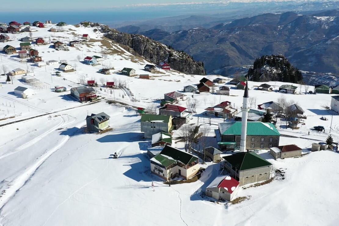 Karadeniz yaylalarında kış güzelliği